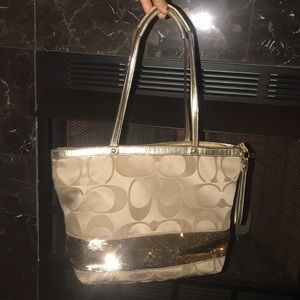 Gold Coach purse